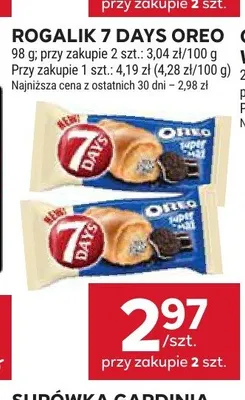 Rogalik 7 Days Oreo promocja w Stokrotka