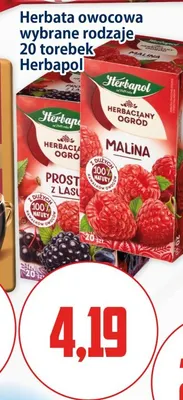 Herbata owocowa Herbaciany Ogród Malina Herbapol promocja w Kupiec