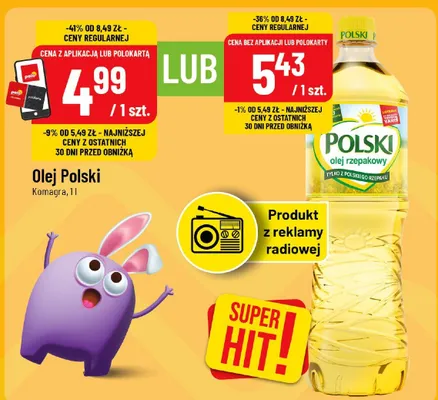 Olej rzepakowy promocja w POLOmarket