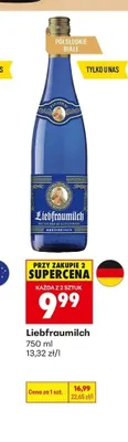 Wino białe półsłodkie Palatium Liebfraumilch promocja w Biedronka