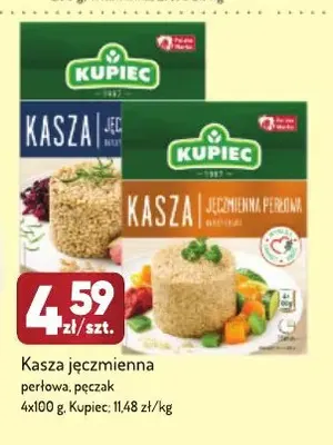 Kasza jęczmienna pęczak Kupiec 4-pak 100 g promocja w Avita