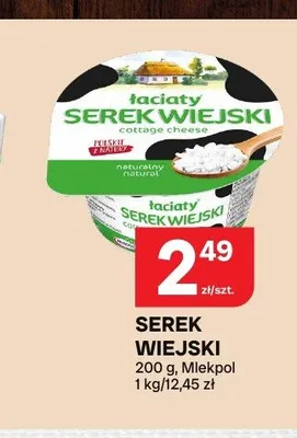 Serek wiejski naturalny Łaciaty promocja w Chorten