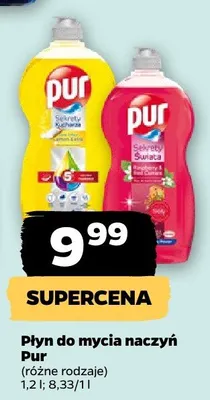 Płyn do mycia naczyń Pur promocja w Netto