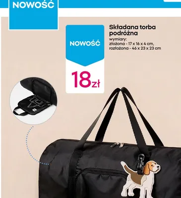 Składana torba podróżna promocja w Pepco
