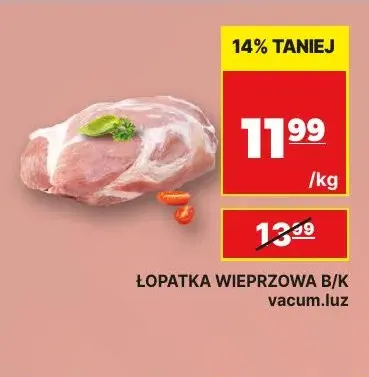 Łopatka wieprzowa b/k vacum luz promocja w API Market