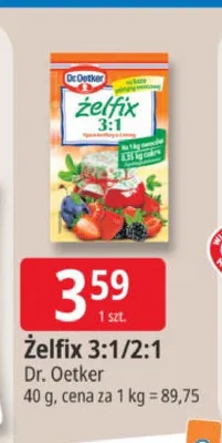 Żelfix 3:1/2:1 Dr. Oetker promocja w Leclerc