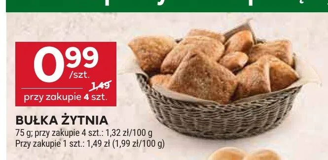Bułka żytnia promocja w Stokrotka