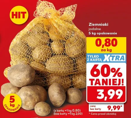 Ziemniaki jadalne promocja w Kaufland