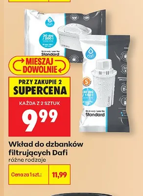 Wkład do dzbanków filtrujących Dafi promocja w Biedronka