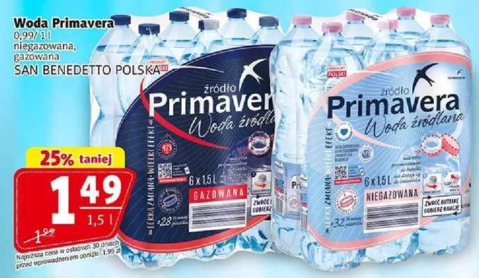 Woda Primavera promocja w Prim Market