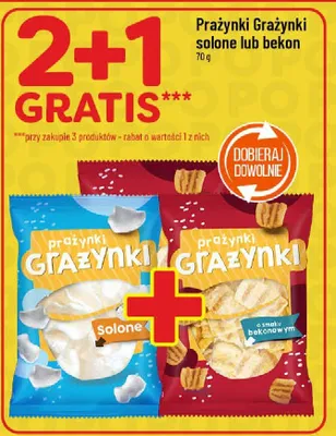 Prażynki Grażynki solone lub bekon promocja w POLOmarket