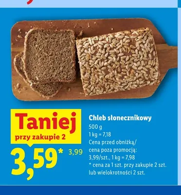 Chleb słonecznikowy promocja w Lidl