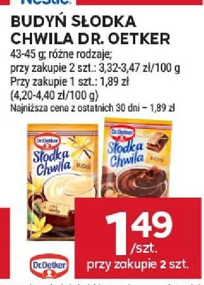 Budyń słodka chwila, cukier puder różne rodzaje promocja w Stokrotka