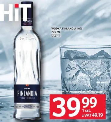 Wódka Finlandia 40% 564816 promocja w Selgros