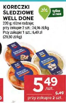 Koreczki śledziowe Kell Done różne rodzaje promocja w Stokrotka