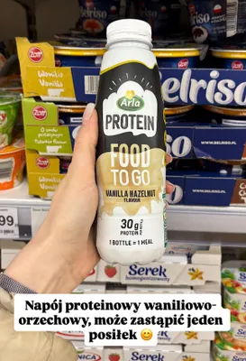 Napój proteinowy Food To Go wanilia orzech laskowy promocja w Dino