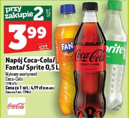 Napój Coca-cola promocja w TOPAZ