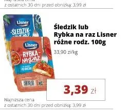 Śledzik na raz Lisner promocja w Torimpex Toruńska Sieć Sklepów Spożywczych