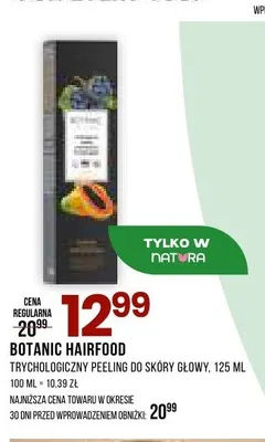 Trychologiczny peeling do skóry głowy Botanic Hairfood promocja w Drogerie Natura