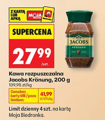 Kawa rozpuszczalna Krönung promocja w Biedronka