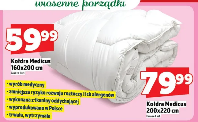Kołdra Medicus promocja w TOPAZ