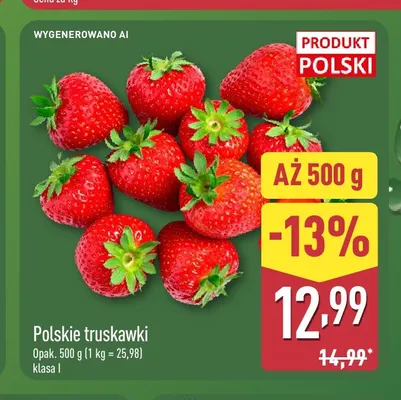 Truskawki polskie promocja w Aldi