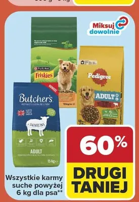 Karma sucha dla psa Pedigree Adult promocja w Carrefour