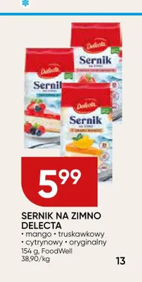 Sernik na zimno cytrynowy Delecta promocja w Chata Polska