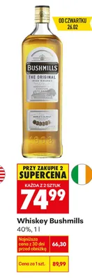 Whiskey 40% promocja w Biedronka