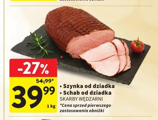 Szynka od dziadka Skarby Wędzarni promocja w Intermarche