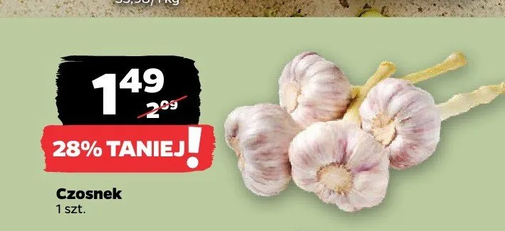 Czosnek promocja w Netto