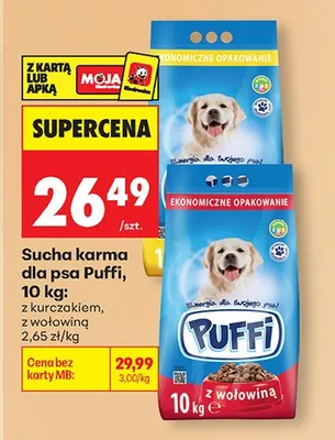 Sucha karma dla psa z kurczakiem, z wołowiną promocja w Biedronka