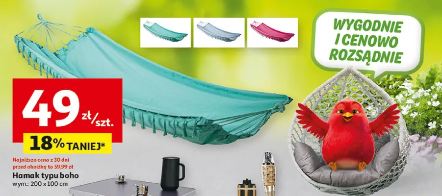 Hamak typu boho promocja w Auchan