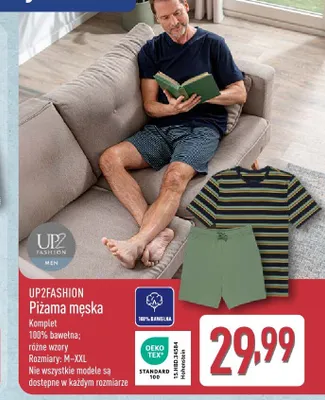 Piżama męska UP2FASHION promocja w Aldi