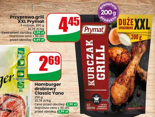 Hamburger drobiowy Classic Yano promocja w Dino