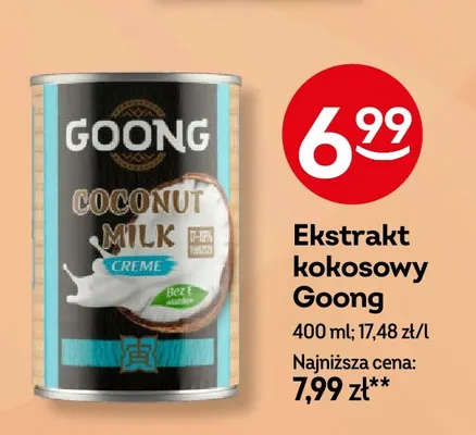 Ekstrakt kokosowy Goong promocja w Żabka