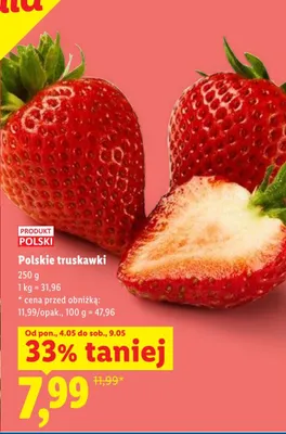 Truskawki polskie promocja w Lidl