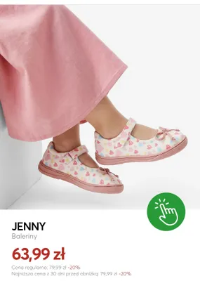 Baleriny dziecięce Jenny promocja w eobuwie.pl