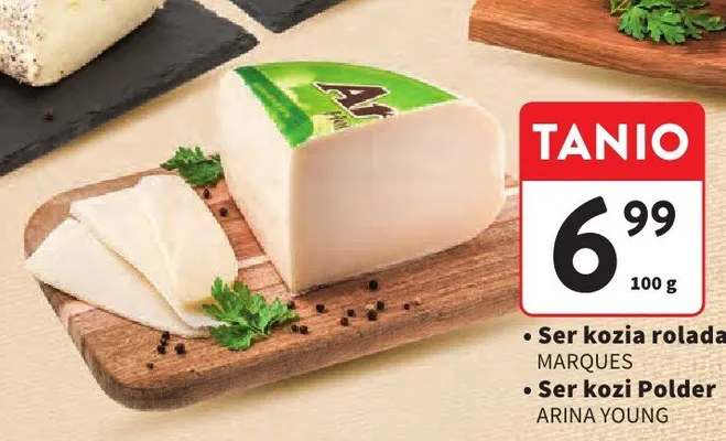 Ser kozia rolada Marques promocja w Intermarche