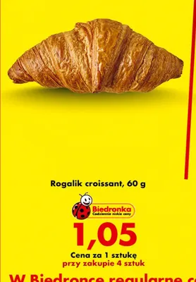 Rogalik croissant promocja w Biedronka