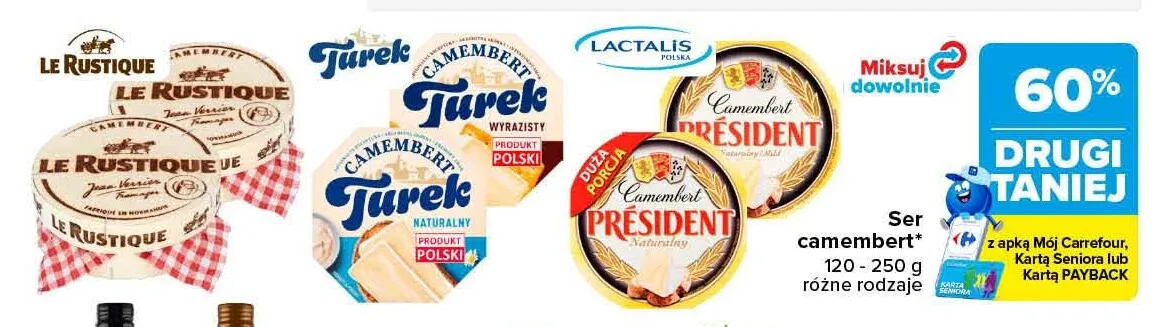 Ser camembert promocja w Carrefour