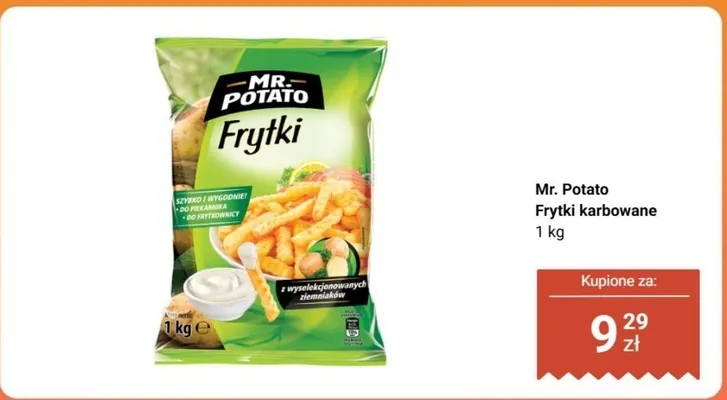 Frytki karbowane promocja w Biedronka