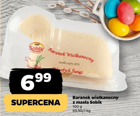 Baranek wielkanocny z masła promocja w Netto