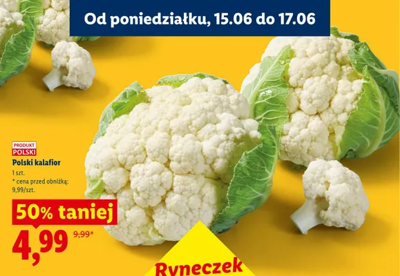 Kalafior polski promocja w Lidl