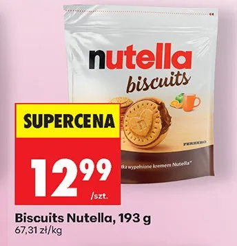 Ciastka Biscuits Nutella promocja w Biedronka