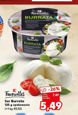 Ser Burrata Favourites promocja w Kaufland