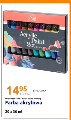 Farba akrylowa Creative Artist promocja w Action