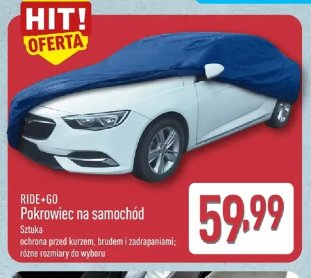 Pokrowiec na samochód Ride+Go promocja w Aldi
