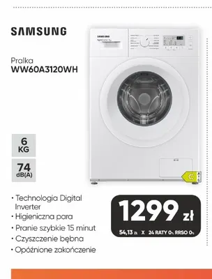 Pralka Samsung WW60A3120WH promocja w Max Elektro