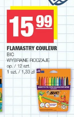 Flamastry Couleur BIC Kids promocja w SPAR